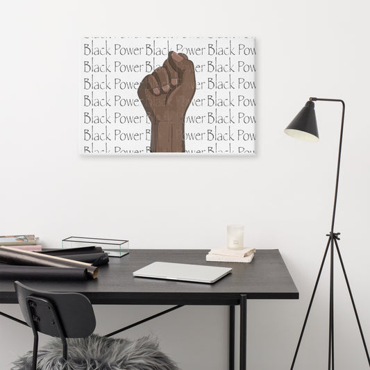 Thee Black Power Wall Canvas