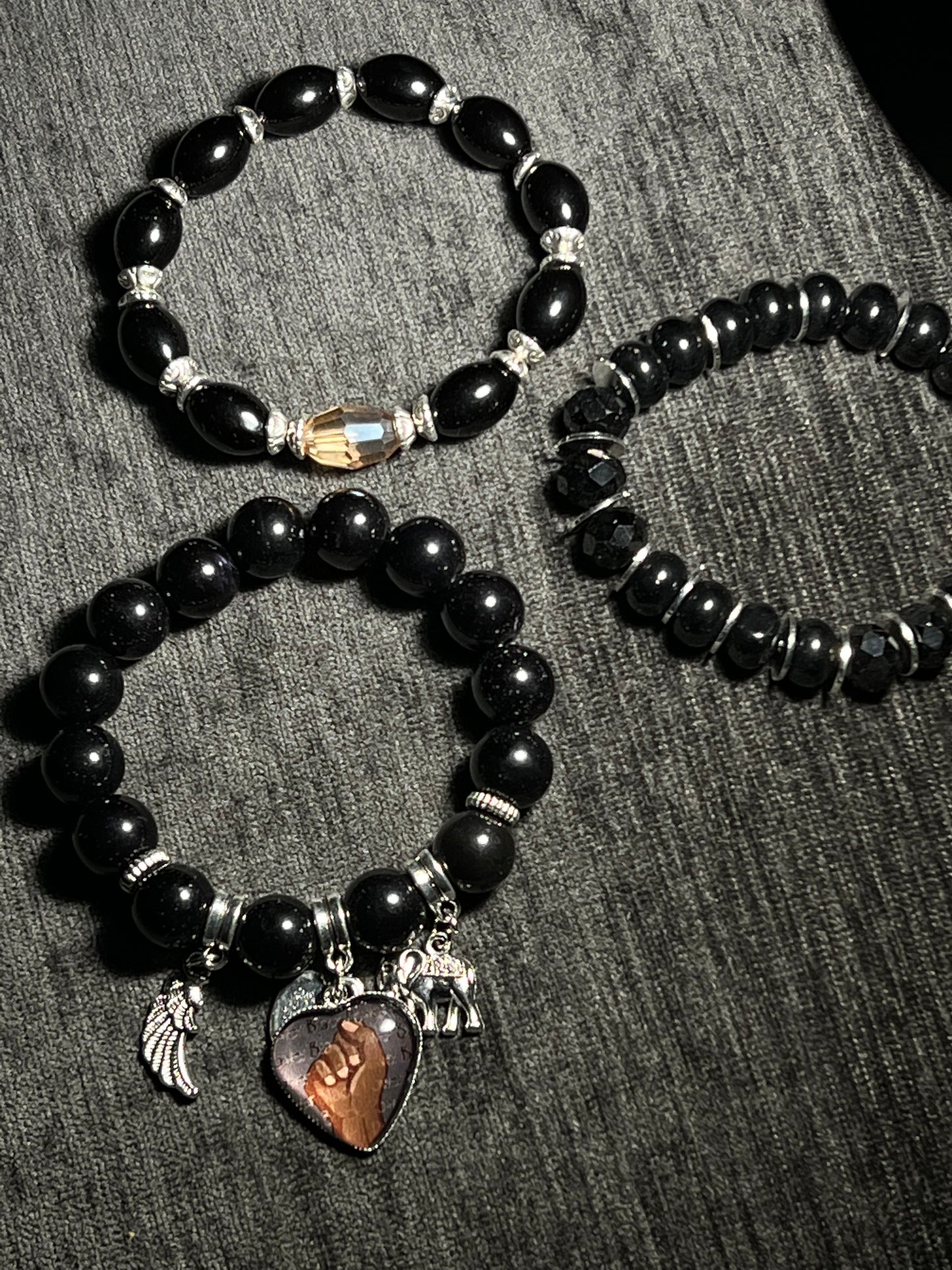 The BLACK POWER Unisex bracelets