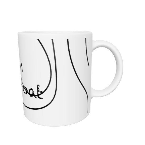 I am thee Goat White glossy coffee tea mug