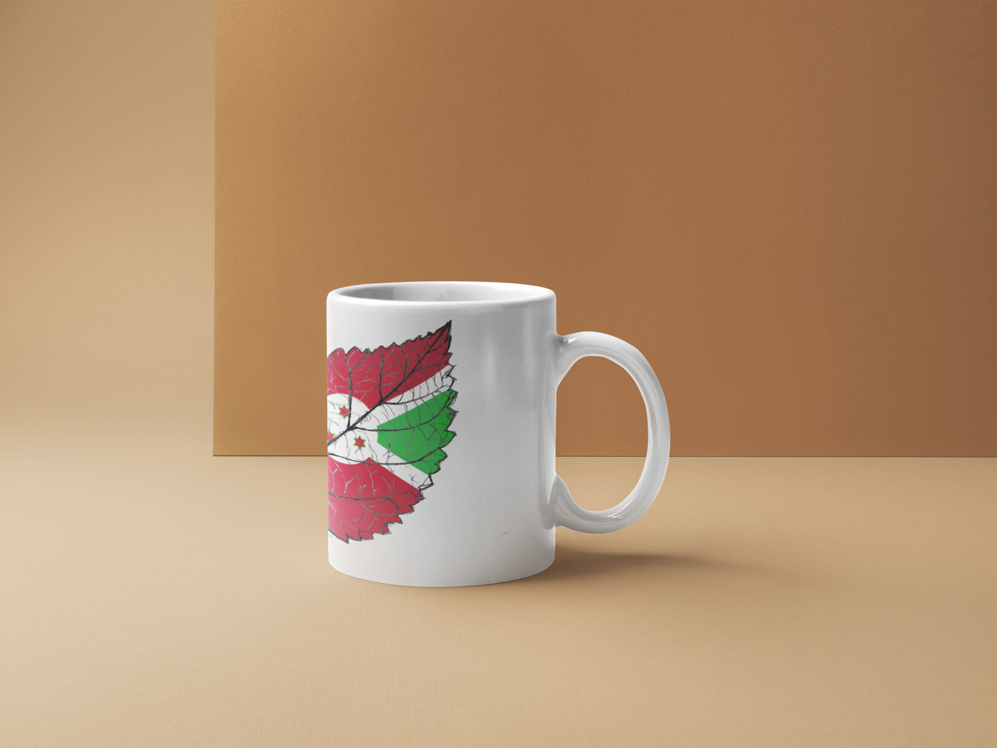 Thee My country Burundi on plain white Tea, Coffee Mugs